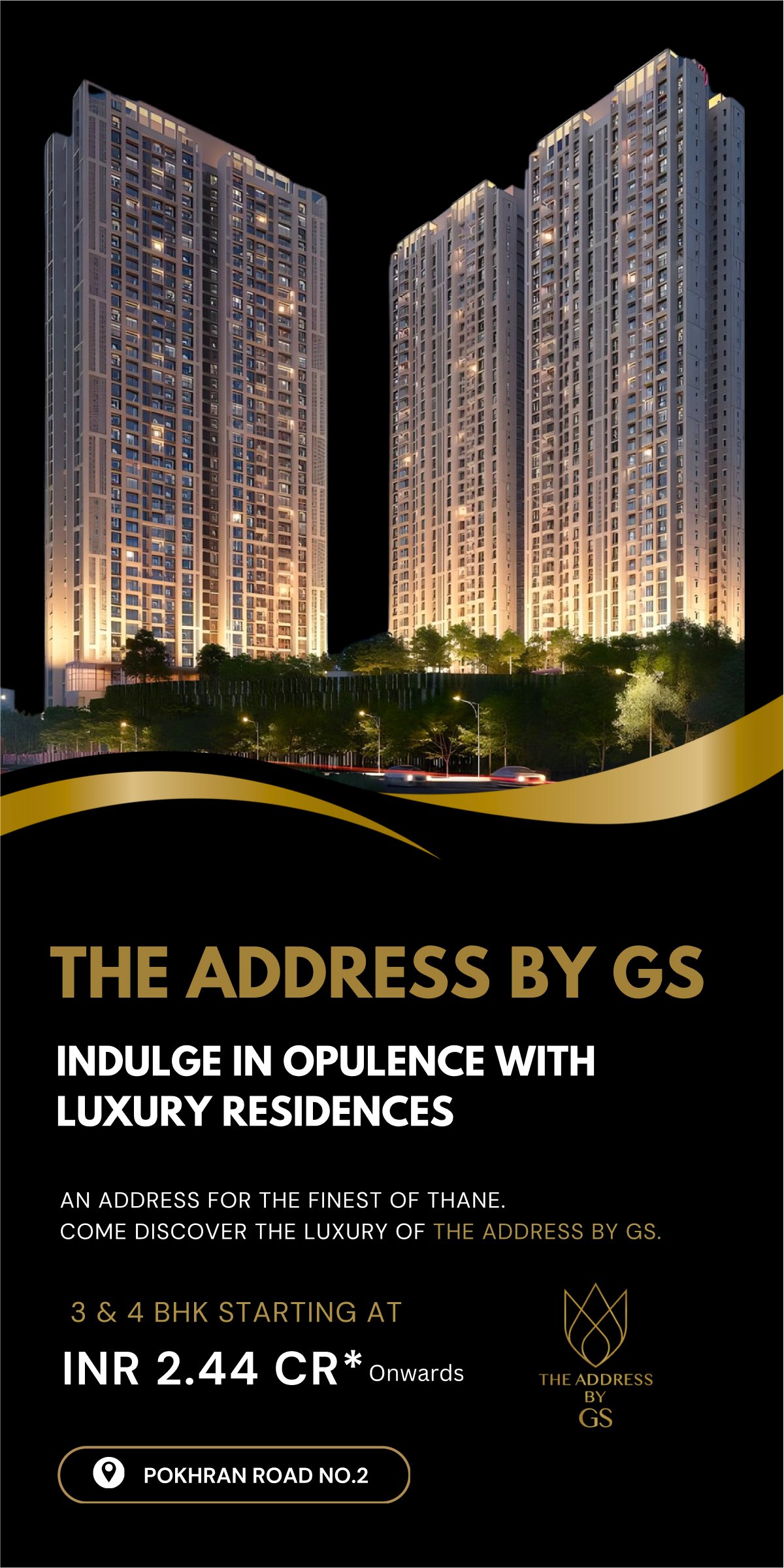 offers 3, 4, and 5 BHK homes in Thane Majiwada